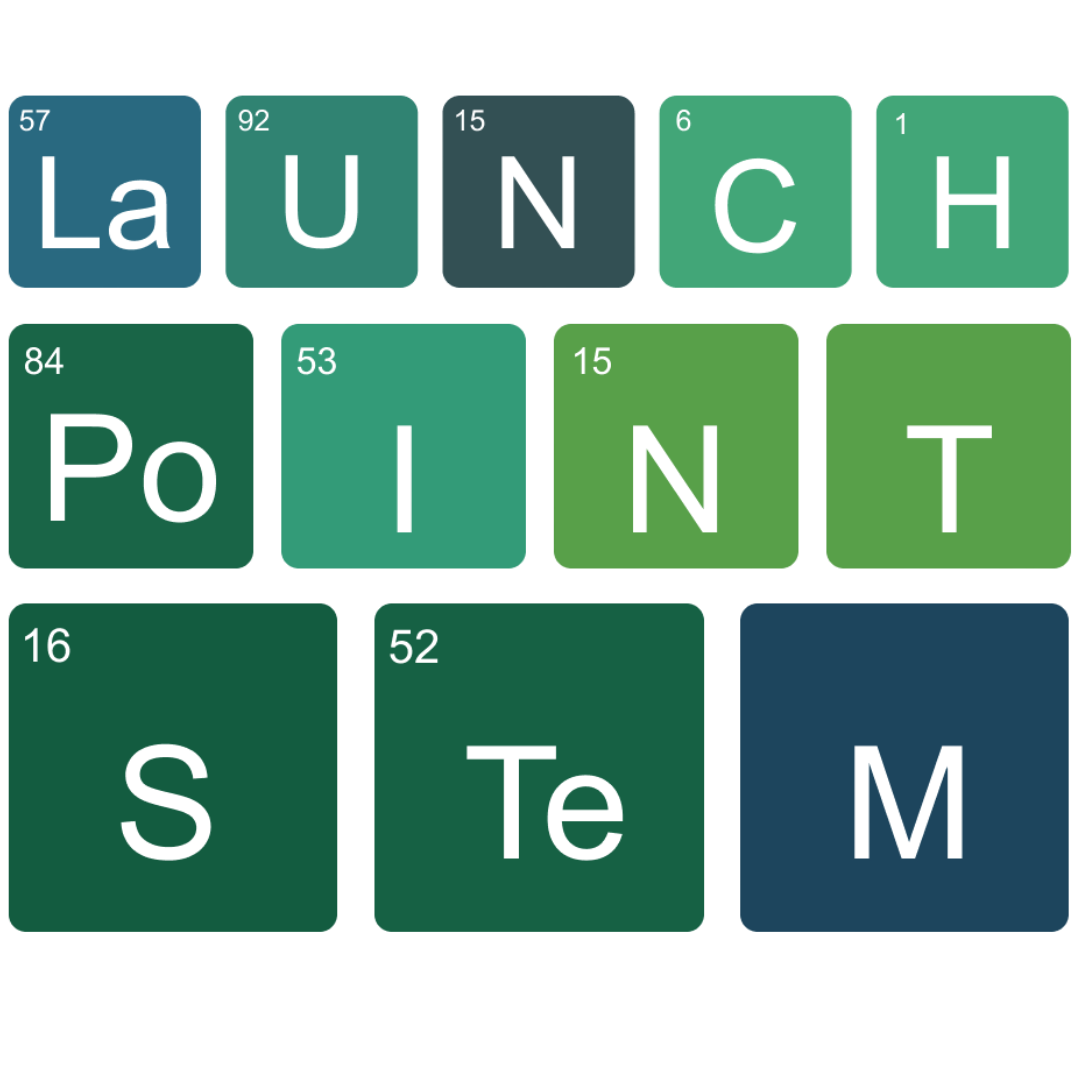 Launch Point STEM original periodic table logo